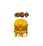 ぱっちりハンバーガー（個別スタンプ：25）