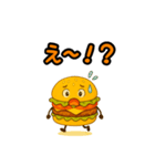 ぱっちりハンバーガー（個別スタンプ：32）