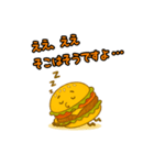 ぱっちりハンバーガー（個別スタンプ：35）