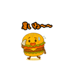 ぱっちりハンバーガー（個別スタンプ：36）