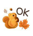 【3D】北欧かわいい日常・秋（個別スタンプ：8）