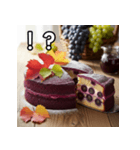 秋のぶどうケーキ（個別スタンプ：17）