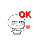 まっしろまんまるまる子ちゃん（個別スタンプ：6）