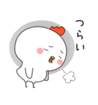 ネガティブなかわいいニワトリ（個別スタンプ：8）