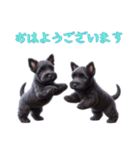 スコティッシュテリアベビーの日常（個別スタンプ：4）