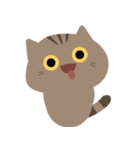 ねこですから。（キジトラ）（個別スタンプ：10）