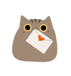 ねこですから。（キジトラ）（個別スタンプ：17）