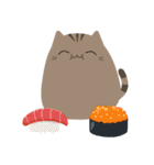 ねこですから。（キジトラ）（個別スタンプ：21）