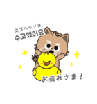 使える韓国語♪三つ子のきつねこ『ポート』（個別スタンプ：22）