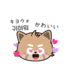 使える韓国語♪三つ子のきつねこ『ポート』（個別スタンプ：32）