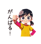 子ども（女の子）の秋★家族の日（個別スタンプ：11）