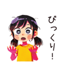 子ども（女の子）の秋★家族の日（個別スタンプ：33）