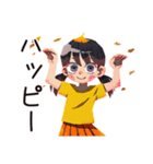 子ども（女の子）の秋★家族の日（個別スタンプ：39）