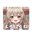 おまつりみこみこみなみちゃんスタンプ（個別スタンプ：5）