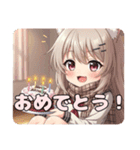 精霊みなみちゃん1000アニバーサリー（個別スタンプ：16）