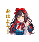 雪白姫の毎日挨拶♡美麗童話（個別スタンプ：2）