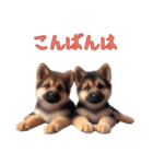 ジャーマンシェパードベビーの日常（個別スタンプ：15）