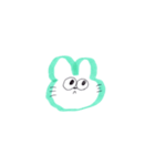 うさぎ田のスタンプ6▼（個別スタンプ：6）