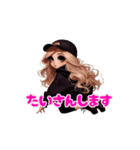 《動く》金髪ギャルな女の子♡3（個別スタンプ：16）