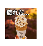 秋の松茸ソフトクリーム（個別スタンプ：31）