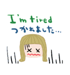nenerin会話スタンプ日本語英語7気遣い修正（個別スタンプ：38）