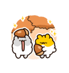 10月と11月に使える！もこどりスタンプ（個別スタンプ：17）