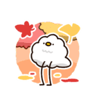 10月と11月に使える！もこどりスタンプ（個別スタンプ：18）