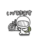 ゆるかわライダー♡おでかけ編 ネイキッド（個別スタンプ：1）