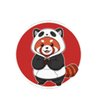 パンダになりたいレッサーパンダ（個別スタンプ：2）