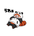 パンダになりたいレッサーパンダ（個別スタンプ：15）