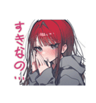陰キャ女子の好きアピール♡（個別スタンプ：40）