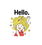 女の子・GIRLスタンプ（個別スタンプ：3）