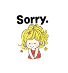女の子・GIRLスタンプ（個別スタンプ：7）