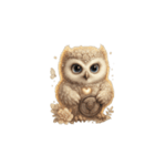 無言で伝えるフクロウの気持ち（個別スタンプ：3）