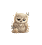 無言で伝えるフクロウの気持ち（個別スタンプ：11）