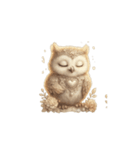 無言で伝えるフクロウの気持ち（個別スタンプ：13）
