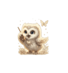 無言で伝えるフクロウの気持ち（個別スタンプ：15）