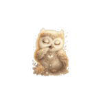 無言で伝えるフクロウの気持ち（個別スタンプ：16）