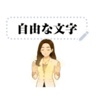 【スピ子2】スピリチュアル系女子-自由文字（個別スタンプ：23）