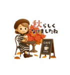 【3D】背景が動く♡秋気づかい大人ガーリー（個別スタンプ：3）