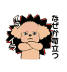 キュートなトイプードル ♡ やる気が出ない（個別スタンプ：25）