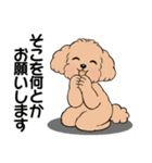 キュートなトイプードル ♡ やる気が出ない（個別スタンプ：30）