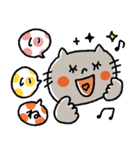 毎日使える♡カラフルドット♡動物（個別スタンプ：1）