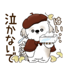 シーズー犬 2025 「ベレー帽さん」秋（個別スタンプ：12）