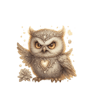 無言フクロウのシュール劇場（個別スタンプ：5）