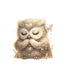 無言フクロウのシュール劇場（個別スタンプ：6）