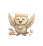 無言フクロウのシュール劇場（個別スタンプ：8）