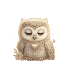 無言フクロウのシュール劇場（個別スタンプ：10）