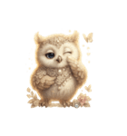無言フクロウのシュール劇場（個別スタンプ：12）