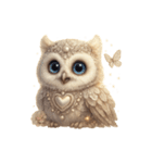 無言フクロウのシュール劇場（個別スタンプ：18）